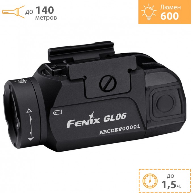 Пистолетный фонарь FENIX PICATINNY/GLOCK CREE + Подарок GL06